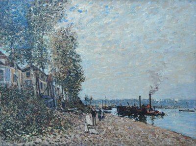 Der Schlepper auf dem Loing, Saint-Mammès von Alfred Sisley